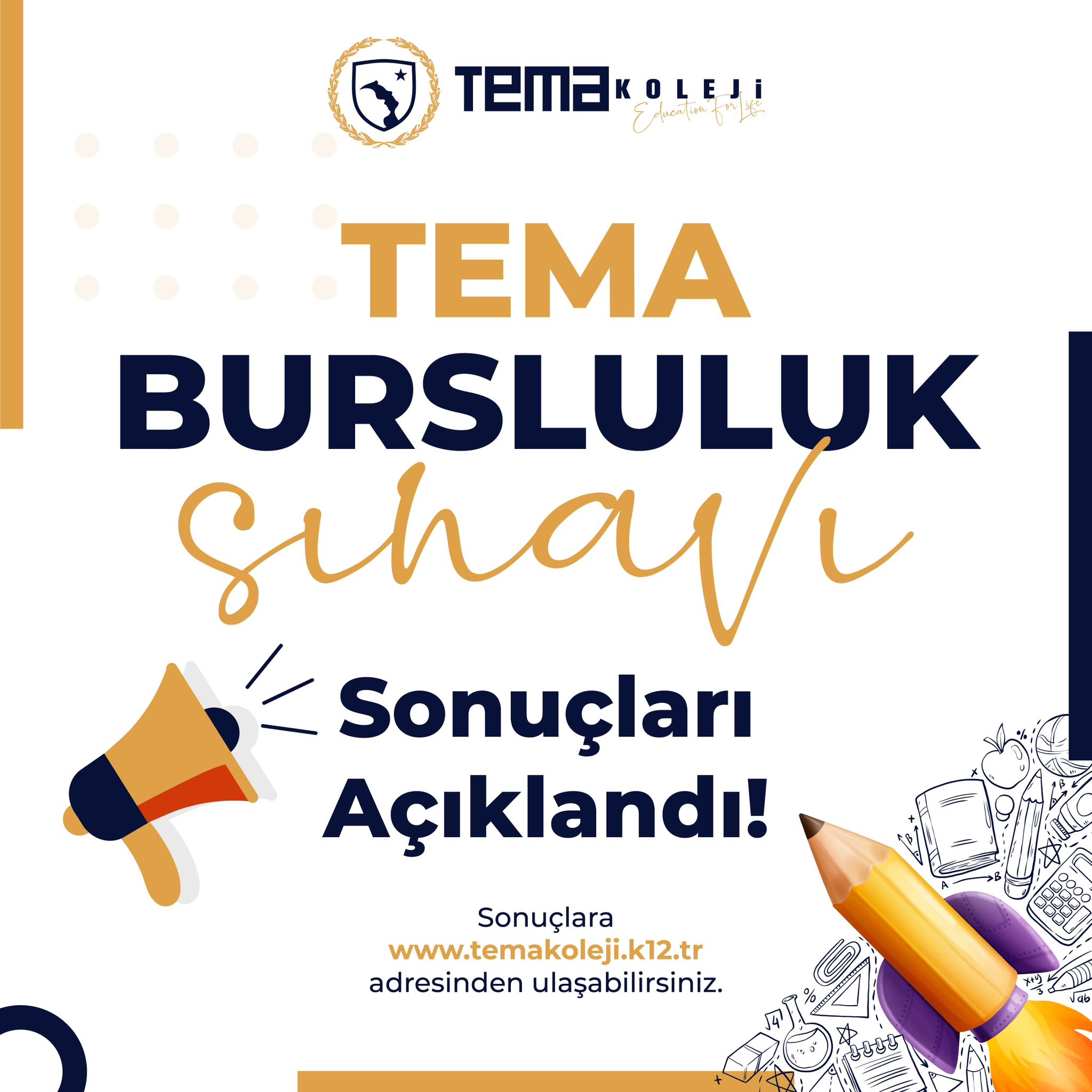 Tema Koleji Bursluluk Sınavı Sonuçları Açıklandı