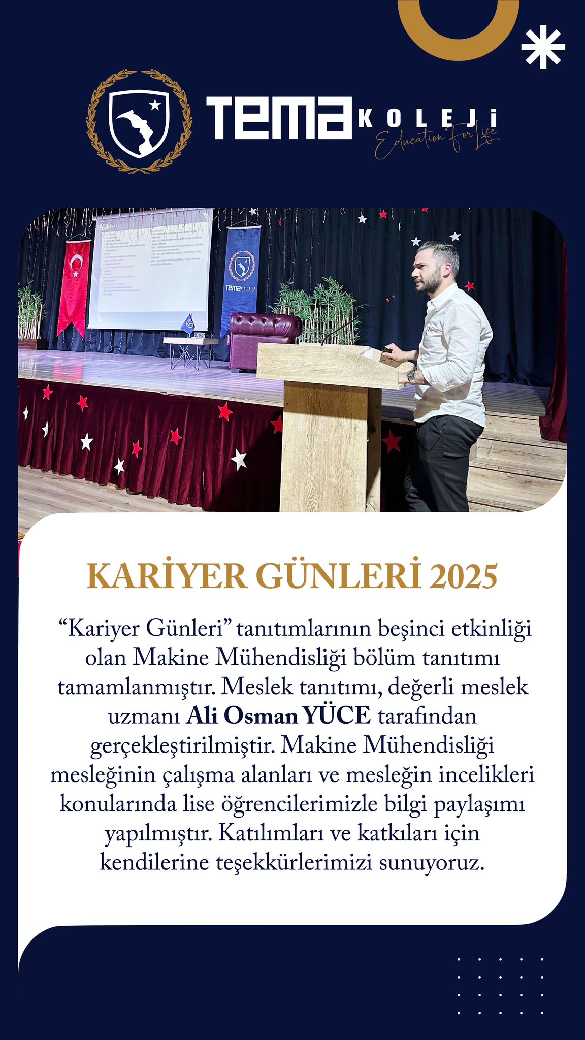 Ali Osman Yüce – Kariyer Günleri Söyleşisi