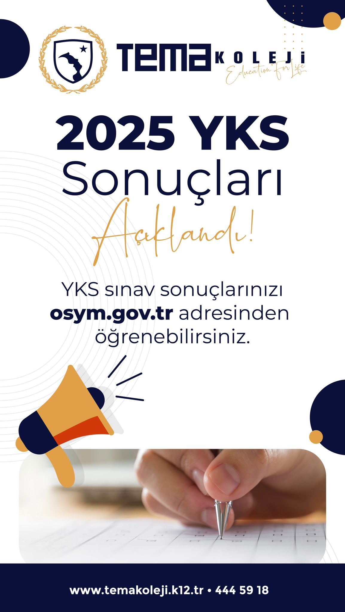 YKS Sonuçları Açıklandı