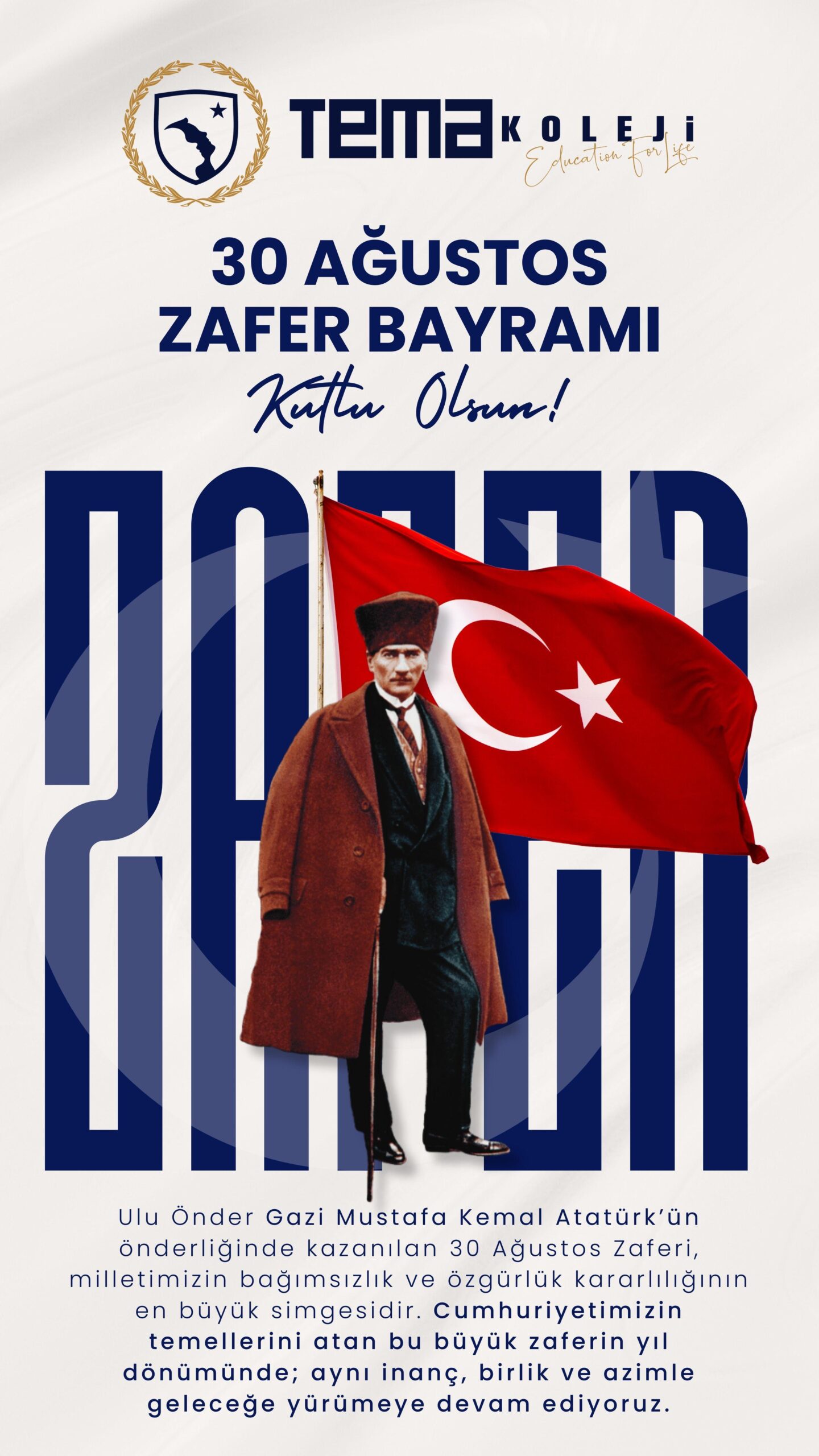 30 Ağustos Zafer Bayramı Kutlu Olsun