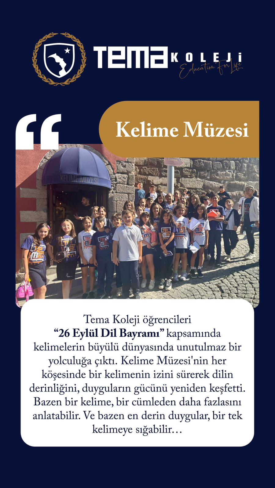 Kelime Müzesi Gezisi