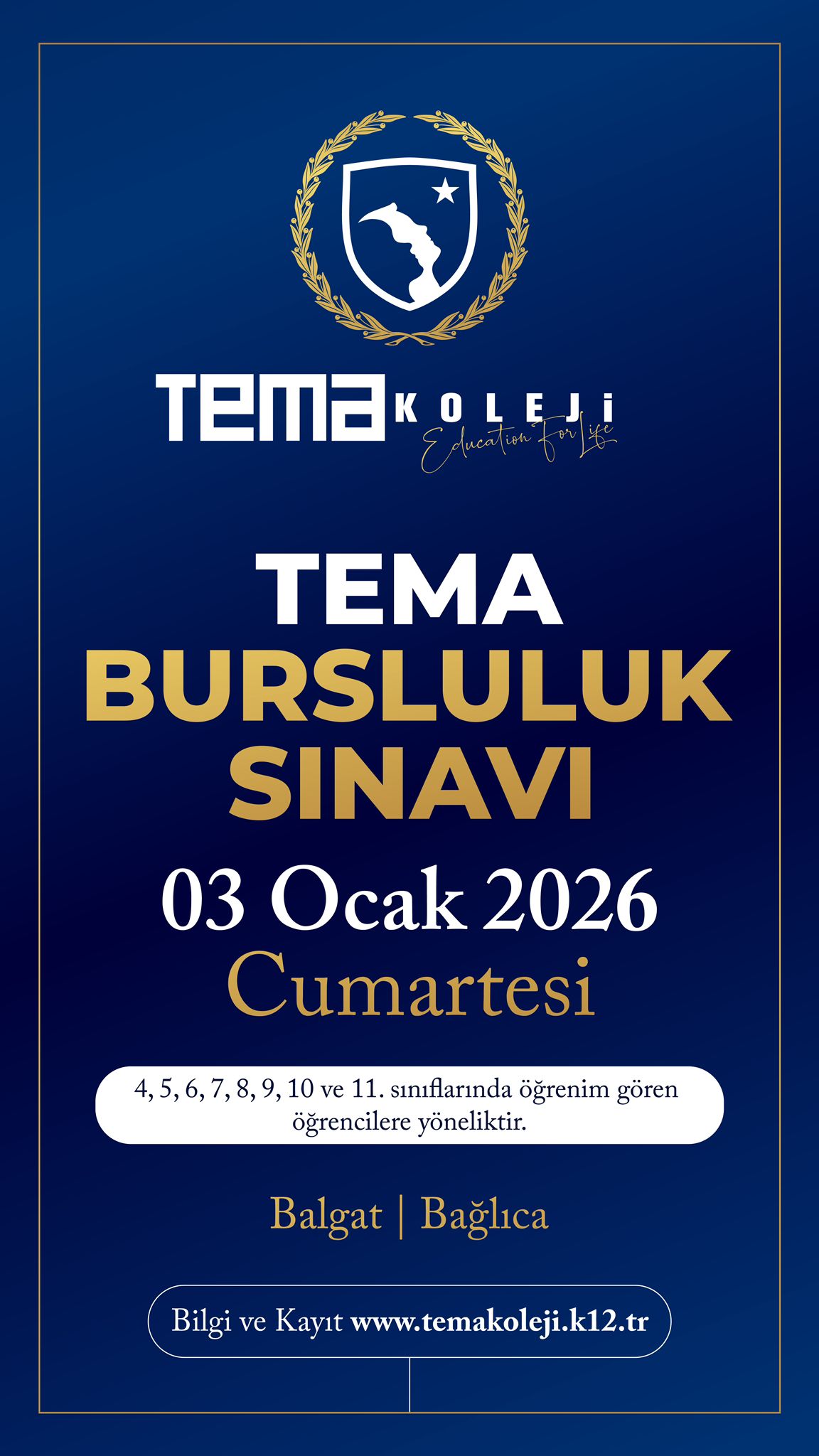 2026-2027 Eğitim-Öğretim Yılı Bursluluk Sınavı Kayıtlarımız Başladı