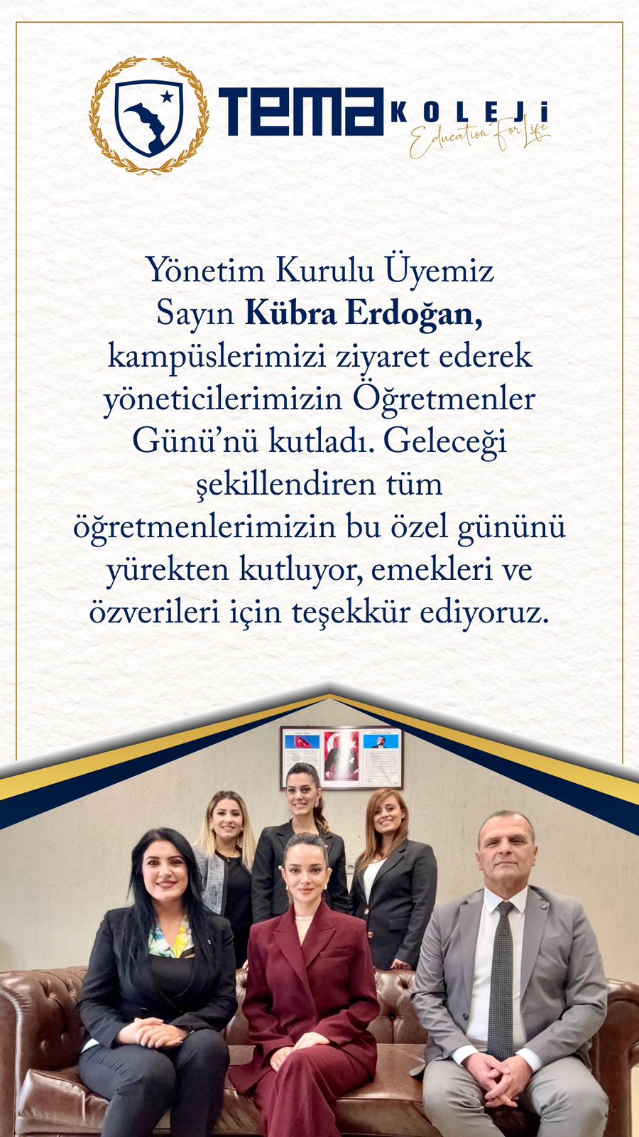 Kübra ERDOĞAN Okulumuzu Ziyareti