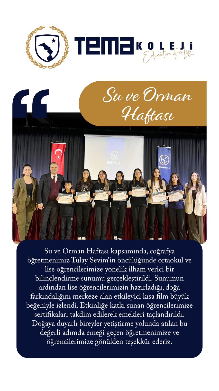 Su ve Orman Haftası