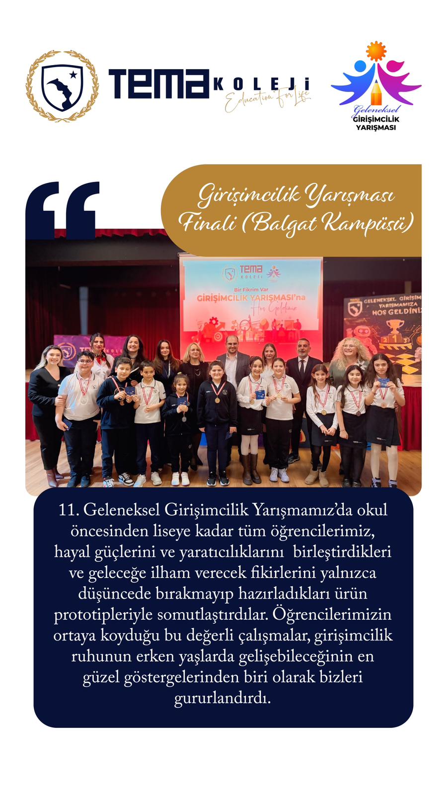 Öğrencilerimiz Girişimcilik Yolculuğunda Sahne Alıyor