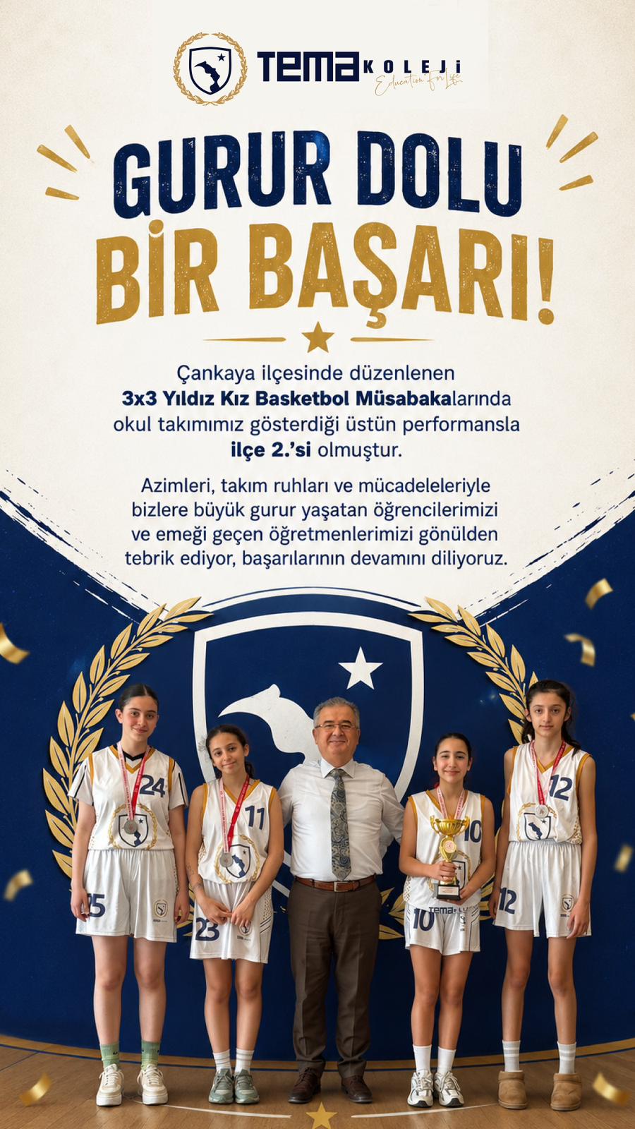 Öğrencimiz Cemre Yağmur Akcan’ı başarısında dolayı tebrik ediyoruz.